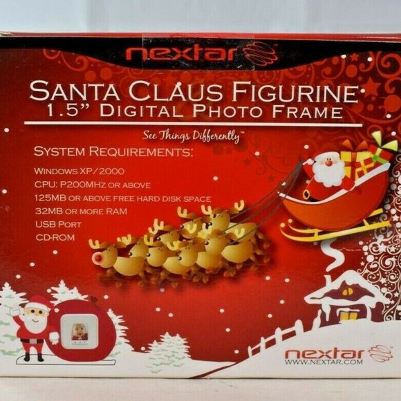 Nextar RPF-1506 1.5-Inch Digital Photo Frame Figurine (Santa Claus, Red) - Picture 6 of 6